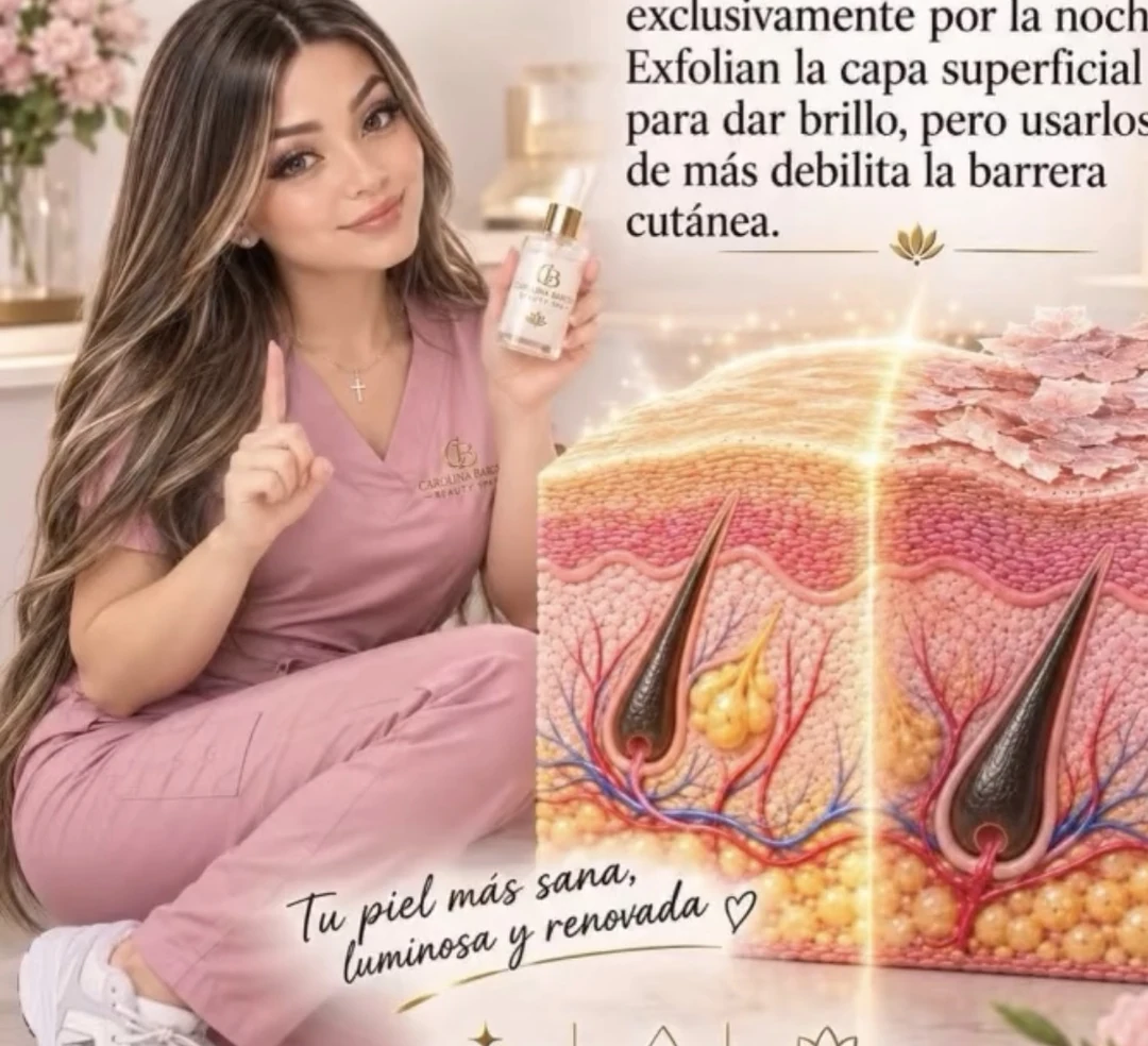 Contenido educativo del spa sobre los peelings químicos